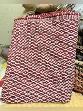 Design Imports Hand Loomed Indoor Rug Barn Red Diamond Design Recycled 2X3 Feet
